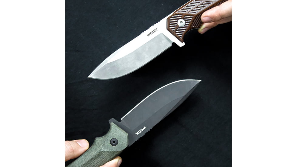 WOOX Rock 62 Fixed Blade Knife Engraved Walnut Handle, Pack of 2, Walnut, BU.HND001.02