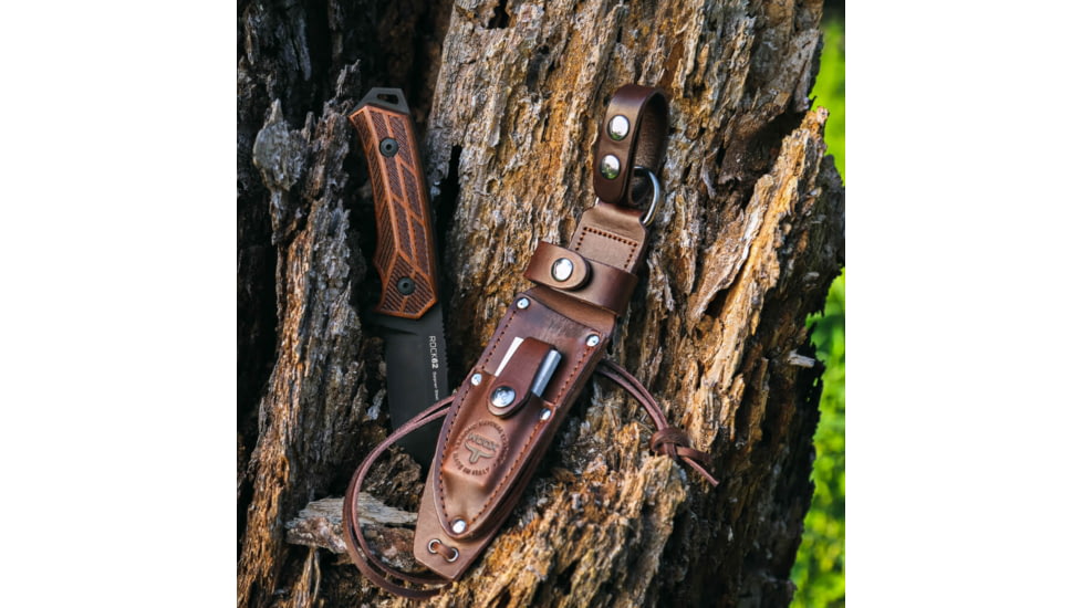 WOOX Rock 62 Genuine Leather High-End Sheath, Brown, BU.SHT001.01