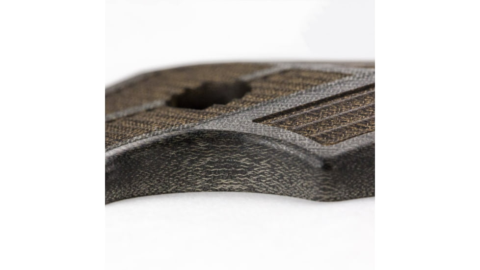 WOOX Rock 62 Fixed Blade Knife, 4.25 in, Drop Point, Stonewashed, Sleipner Steel Blade, Engraved German Micarta Handle, BU.KNF001.06