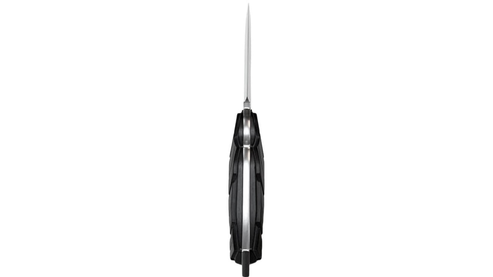 WOOX Rock 62 X-GRIP Fixed Blade Knife, 4.25in, Stonewashed, Drop Point, Black, BU.KNF001.14