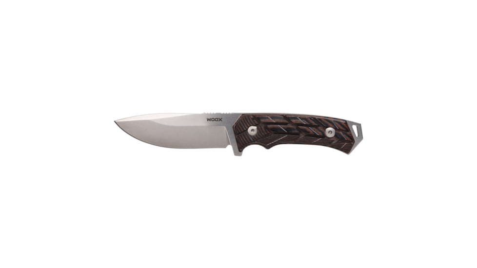 WOOX ROCK62 Fixed Blade Knife, 4.25in, Sleipner HRC 60-62, Micarta X-GRIP Brown Handle, BU.KNF001.17