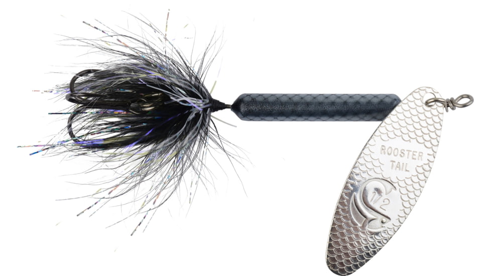 Wordens Joe Thomas Pro Series Rooster Tail In-Line Spinner 1/2oz, Black, 216JT-BL