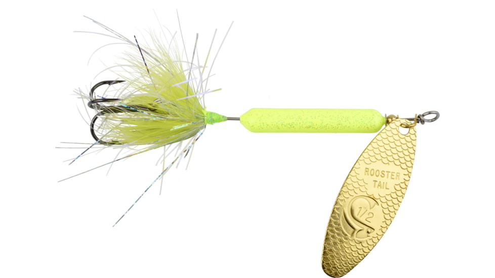 Wordens Joe Thomas Pro Series Rooster Tail In-Line Spinner 1/2oz, Glitter Chart, 216JT-GCHR