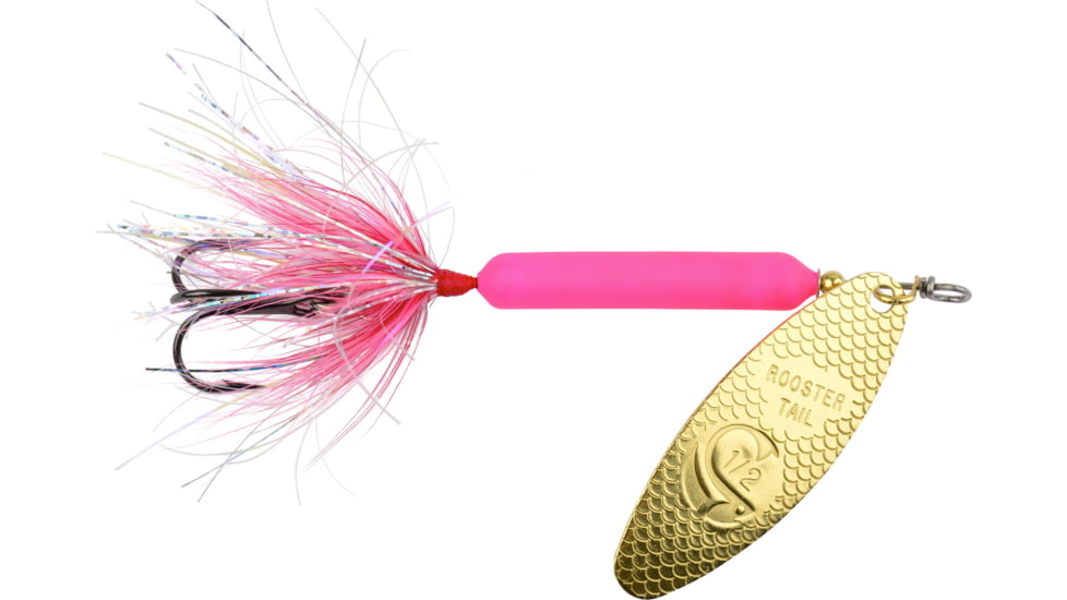 Wordens Joe Thomas Pro Series Rooster Tail In-Line Spinner 3/4oz, Pink Fluorescent, 217JT- PKFL
