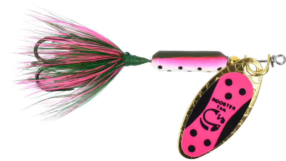 Wordens Rooster Tail 1/16 oz Rainbow Tux, Original Rooster Tail Spinner, #12 Treble Hook, 206-RBOW-TUX