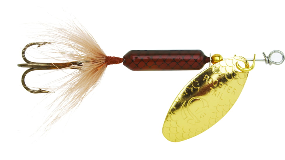 Wordens Rooster Tail In-Line Spinner, 1 3/4in, 1/24 oz, Treble Hook, Salmon Fly, 204-SF