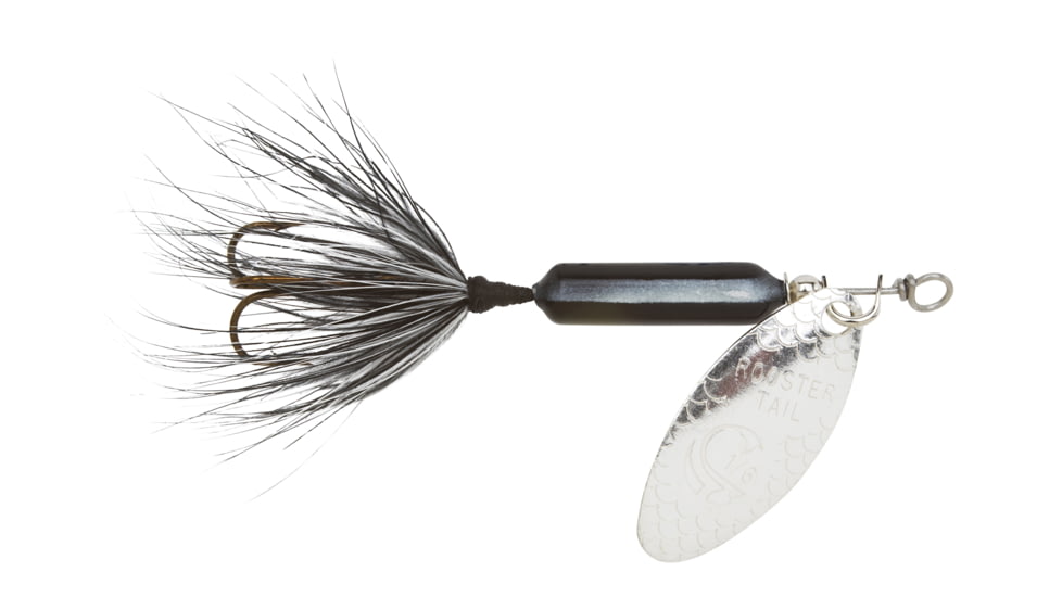 Wordens Rooster Tail In-Line Spinner, 1 3/4in, 1/24 oz, Treble Hook, Skunk, 204-SK