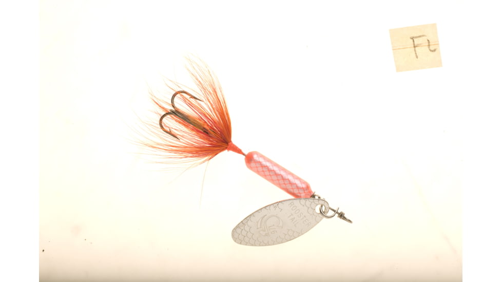 Wordens Rooster Tail In-Line Spinner, 2 1/2in, 1/6 oz, Treble Hook, Flame, 210-FL