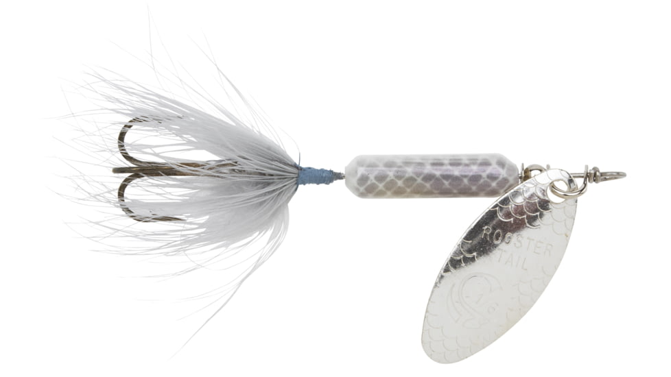 Wordens Rooster Tail In-Line Spinner, 2 1/2in, 1/6 oz Treble Hook, Gray Minnow, 210-GRM