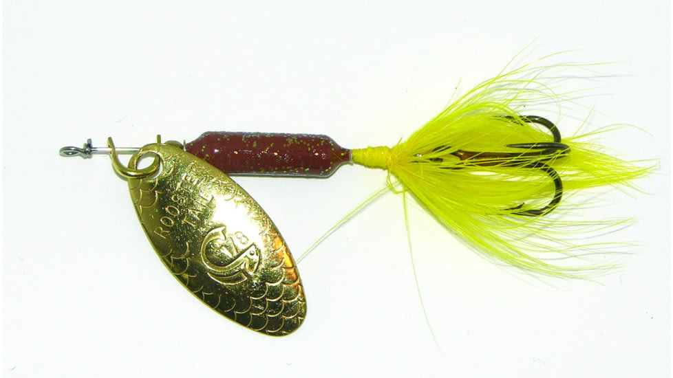 Wordens Rooster Tail In-Line Spinner, 2 1/2in, 1/6 oz, Treble Hook, Honey Bee, 210-HB