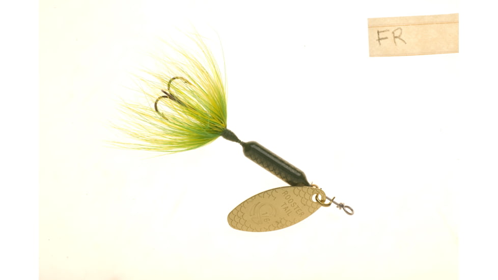 Wordens Rooster Tail In-Line Spinner, 2 1/4in, 1/8 oz, Treble Hook, Frog, 208-FR