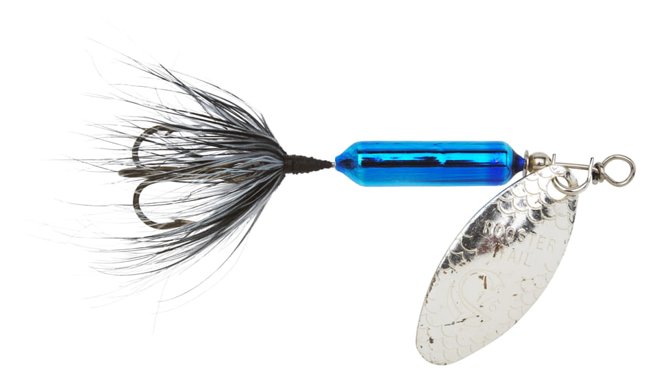 Wordens Rooster Tail In-Line Spinner, 2 1/4in, 1/8 oz Treble Hook, Metallic Blue, 208-MBLU