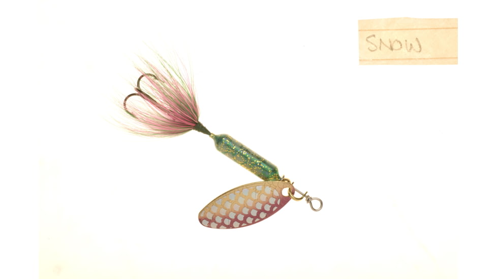 Wordens Rooster Tail In-Line Spinner, 2 1/4in, 1/8 oz Treble Hook, Strobe Rainbow, 208-SRBO