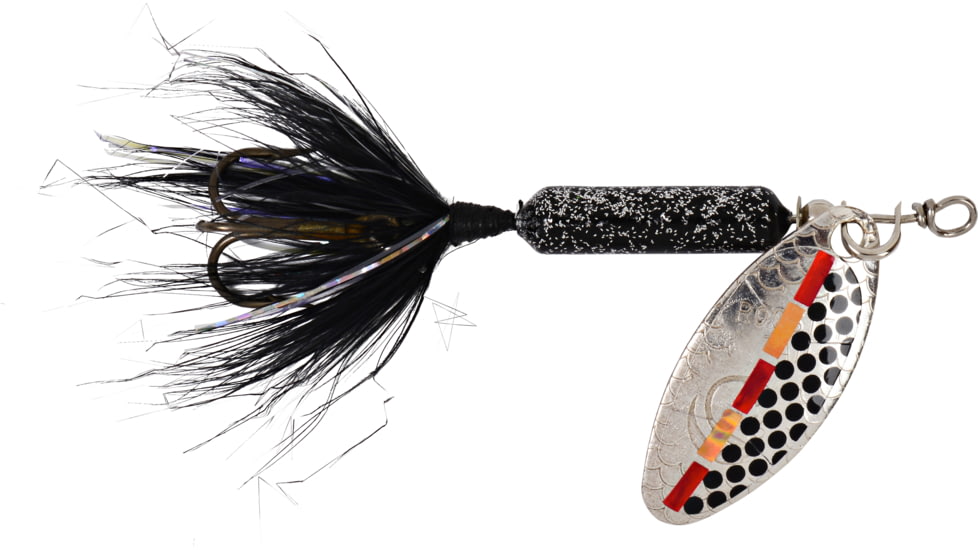 Wordens Rooster Tail In-Line Spinner, 2 1/4in, 1/8 oz Treble Hook, UV Tinsel Leech, 208-TLEE-UV