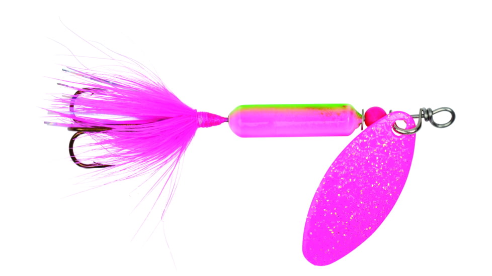 Wordens Rooster Tail In-Line Spinner, 2 3/4in, 1/4 oz Treble Hook, Electric Chicken, 212-ELEC