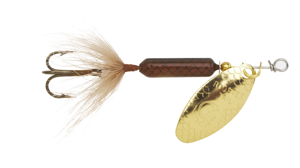 Wordens Rooster Tail In-Line Spinner, 2 3/4in, 1/4 oz, Treble Hook, Salmon Fly, 212-SF