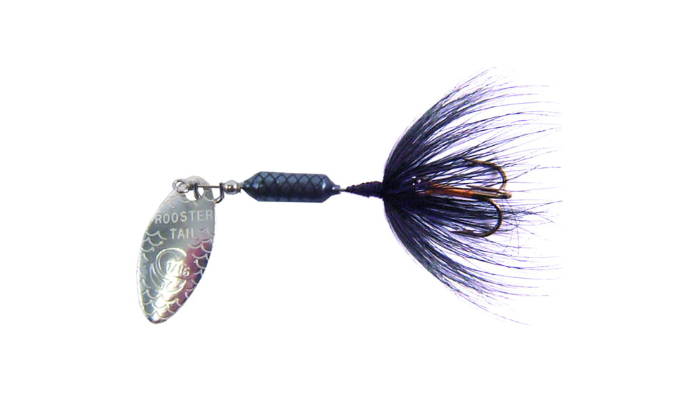 Wordens Rooster Tail In-Line Spinner, 2in, 1/16 oz, Treble Hook Assorted, 206-1