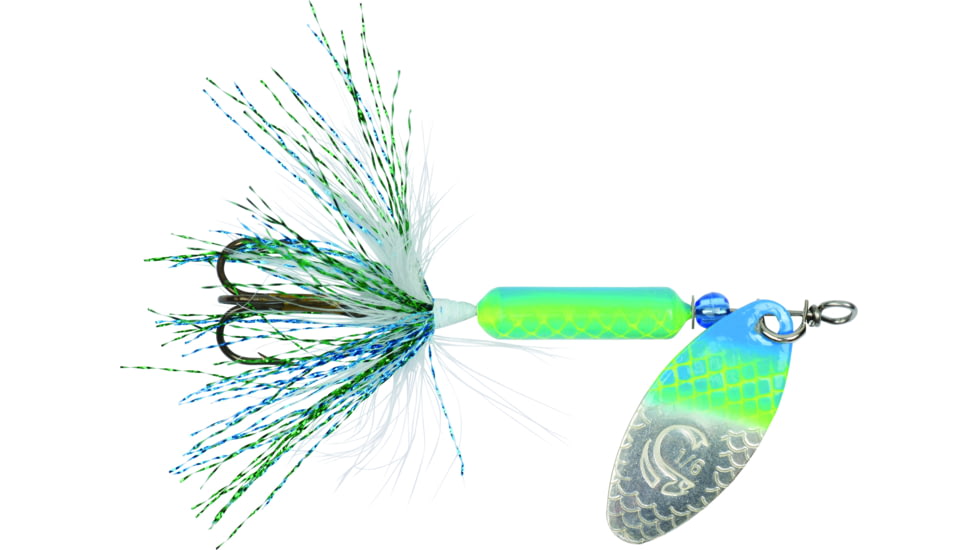 Wordens Rooster Tail In-Line Spinner, 2in, 1/16 oz Treble Hook, Citrus Shad, 206-CSHAD