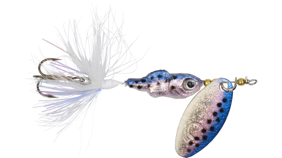 Wordens Rooster Tail Minnow In-Line Spinner, Single Hook Sz 1/6oz Rainbow Trout, 12/Pkg, 2210-RBOTRT