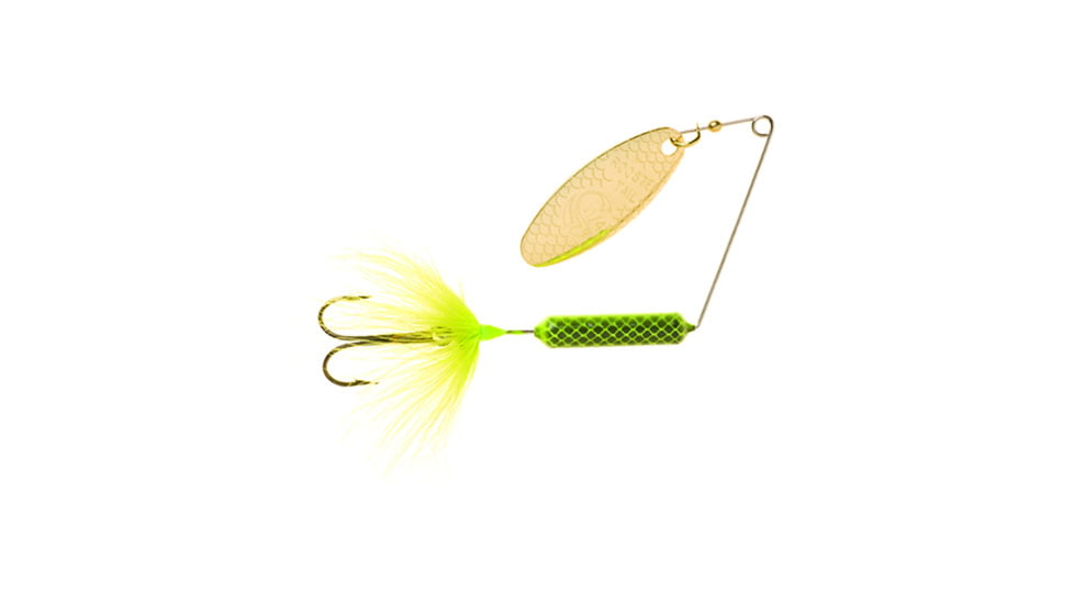 Wordens Super Rooster Tail In-Line Spinner, Sz 1/4oz Chart, 194-CHR