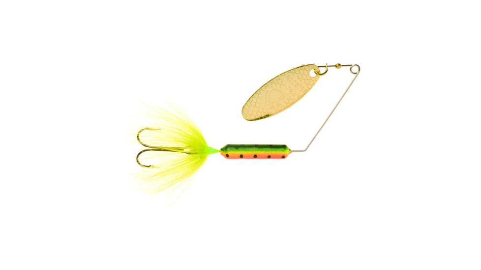 Wordens Super Rooster Tail In-Line Spinner, Sz 1/4oz Fire Tiger, 194-FRT