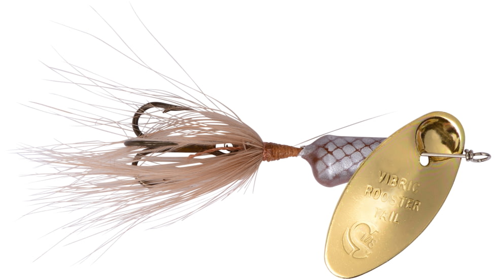 Wordens Vibric Rooster Tail Dressed Spinner, 1/8 oz, Brown, 454-BR