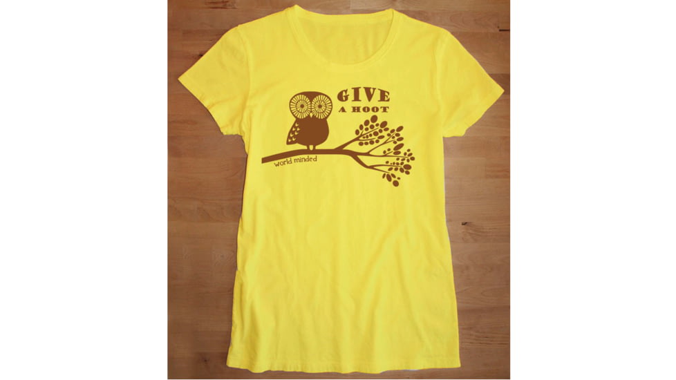 World Minded Hoot S/S Shirt - Women's-Sunshine-Small