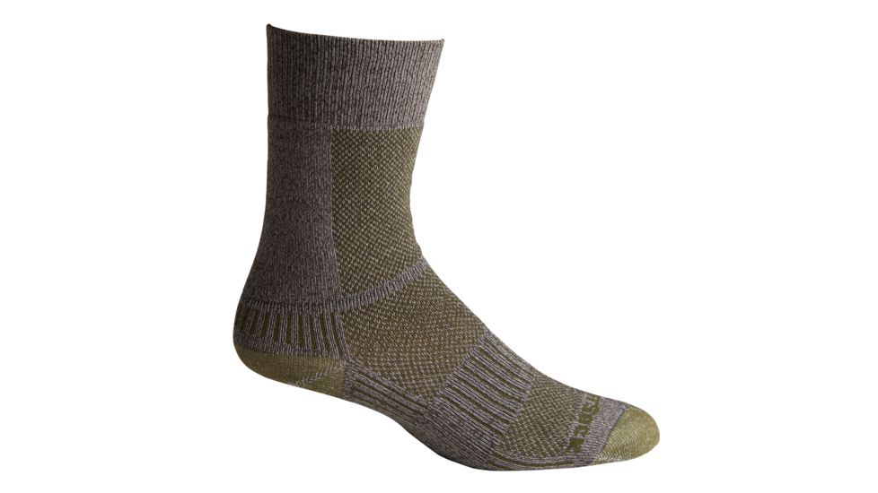 Wrightsock Coolmesh II Crew Sock, Trail Green, Small, 8061.1101