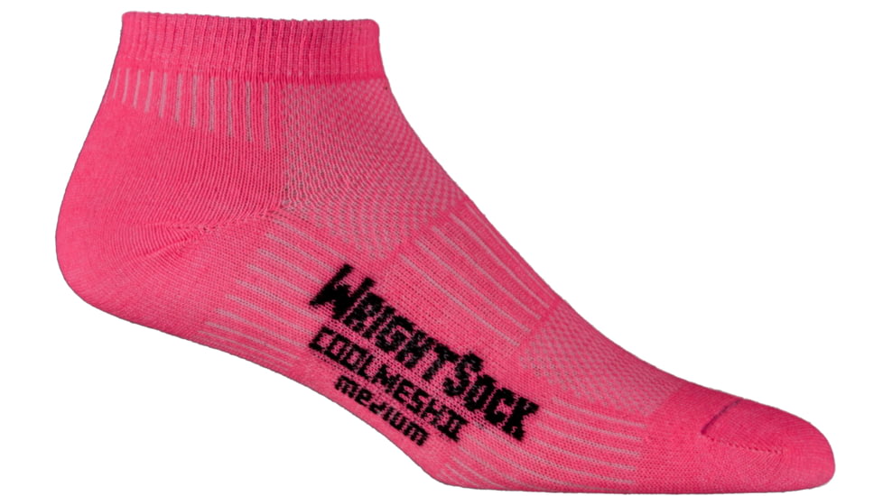 Wrightsock CoolMesh II Lo - Womens-Neon Pink-Small