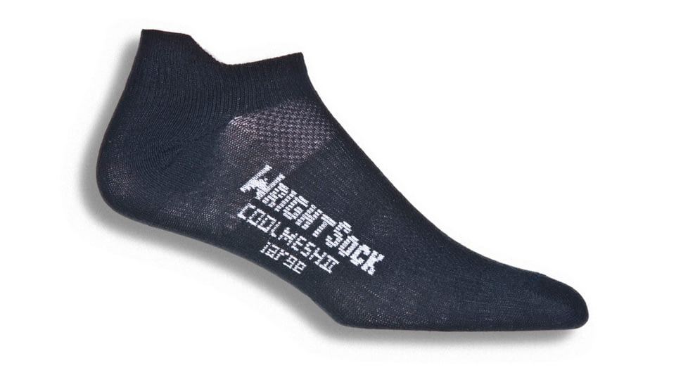 Wrightsock CoolMesh II Tab Sock - Men's-Black-Medium