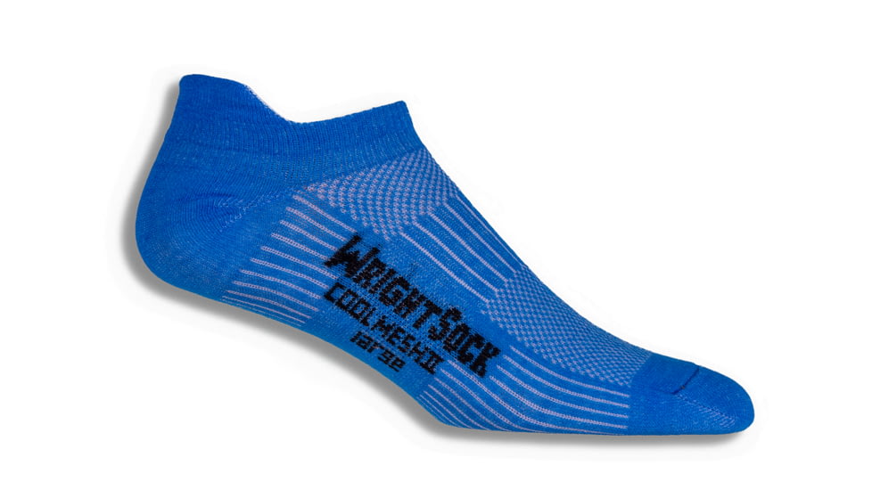 Wrightsock CoolMesh II Tab Sock - Men's-Blue-Large