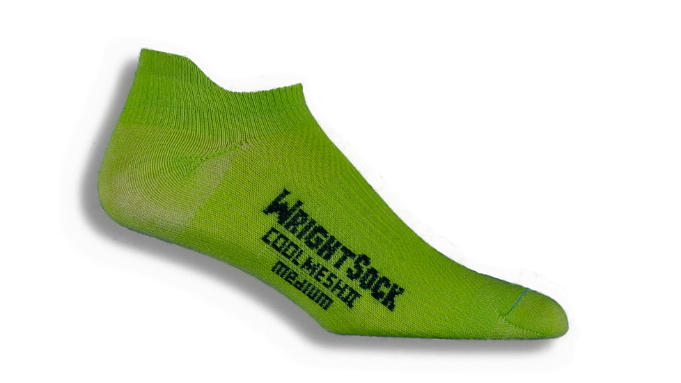 Wrightsock CoolMesh II Tab Sock - Women's-Lime-Medium