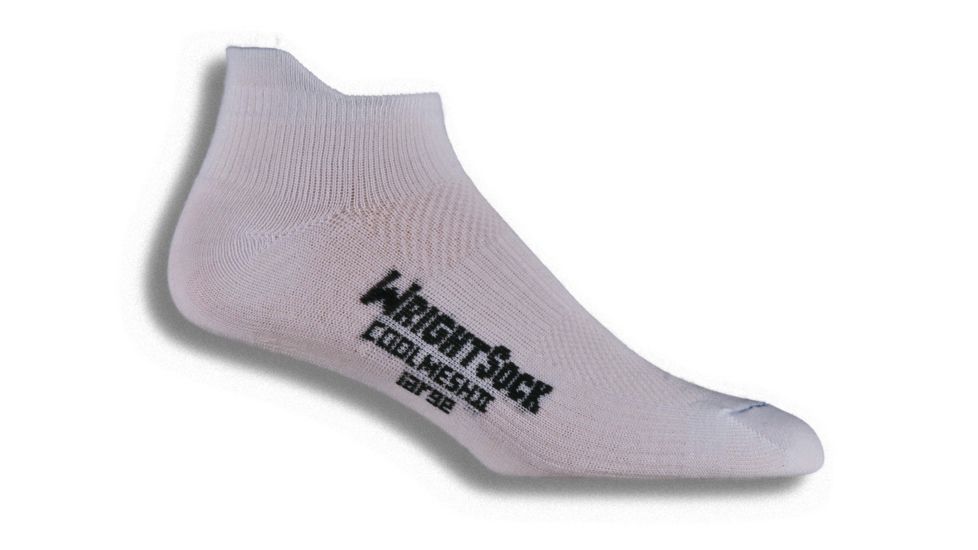 Wrightsock CoolMesh II Tab Sock - Women's-White-Medium