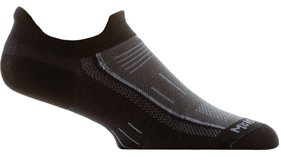 Wrightsock Endurance Double Tab Socks, Black/Ash, Medium, 9022.0301