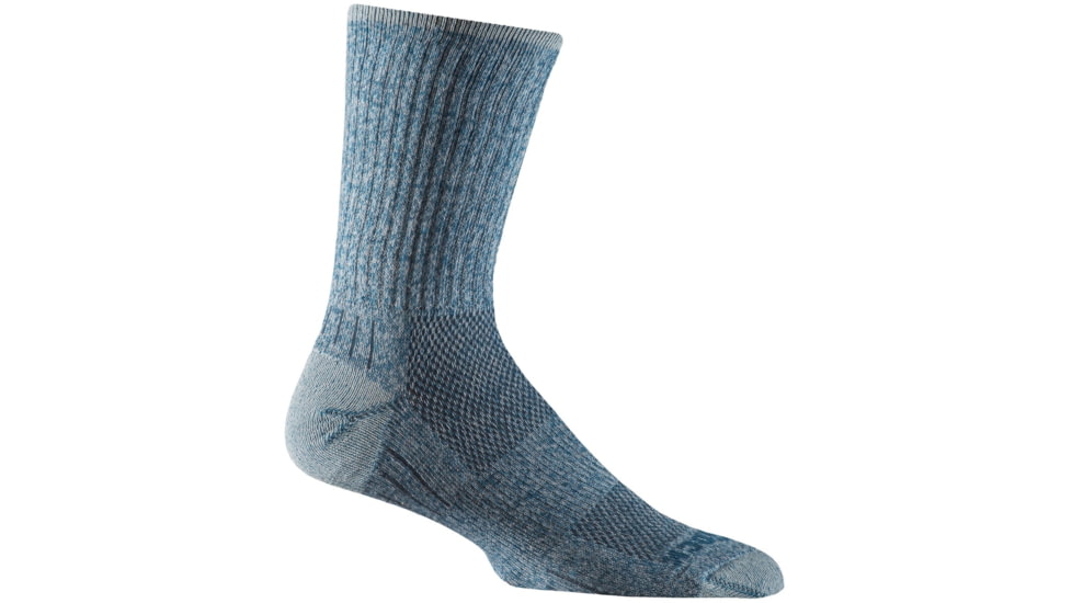 Wrightsock Escape Crew Socks, Blue Twist, Large, 9563.5701