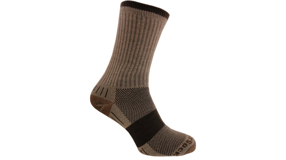 Wrightsock Escape Crew Socks, Coyote Brown, Large, 9563.8501