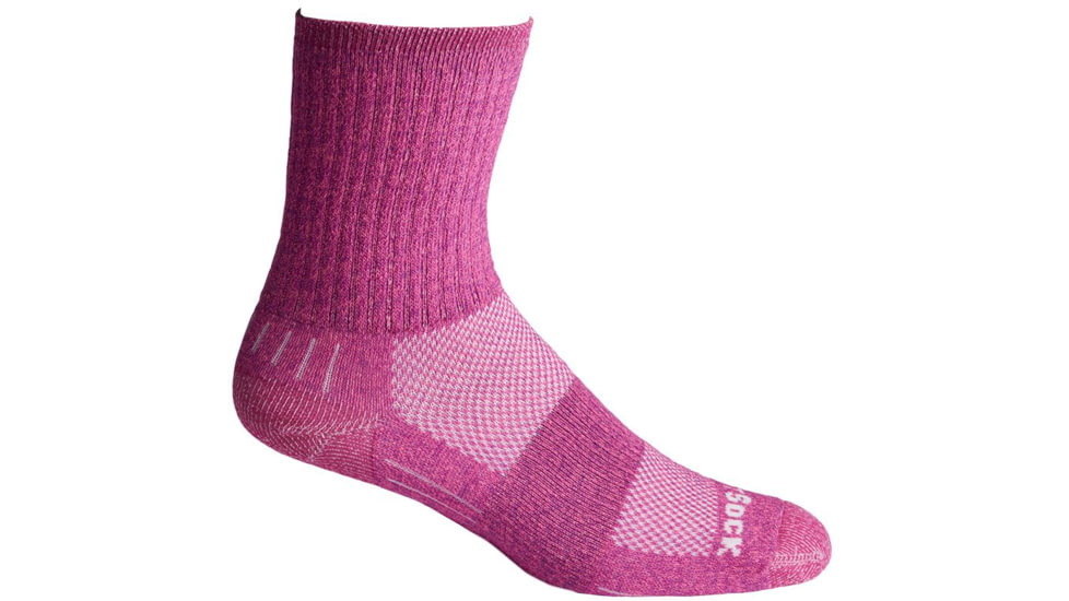 Wrightsock Escape Crew Socks, Pink, Large, 9563.1401