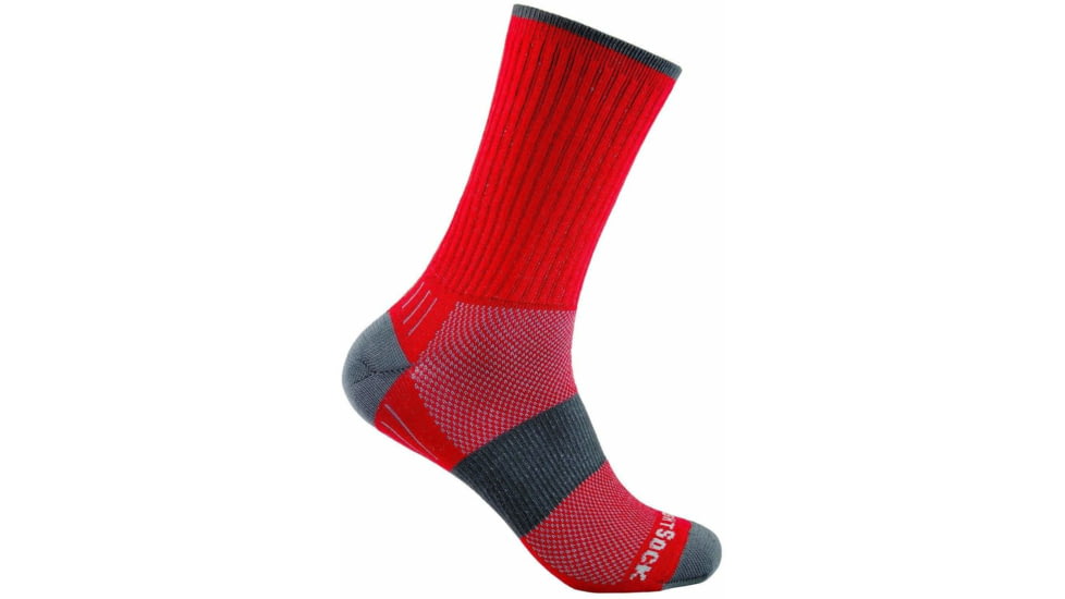 Wrightsock Escape Crew Socks, Red, Large, 9563.6701