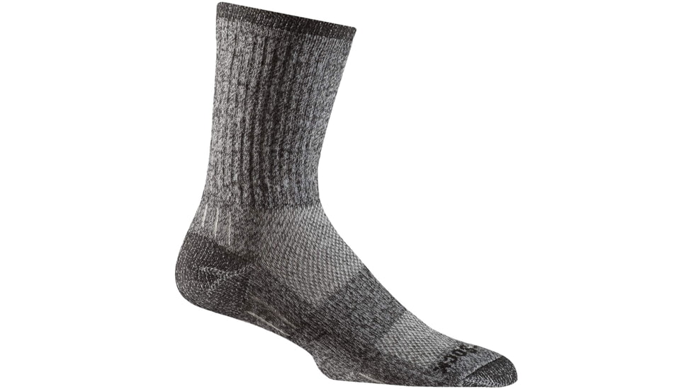 Wrightsock Escape Silver Crew Socks, Black Twist, Extra Large, 9464.5301