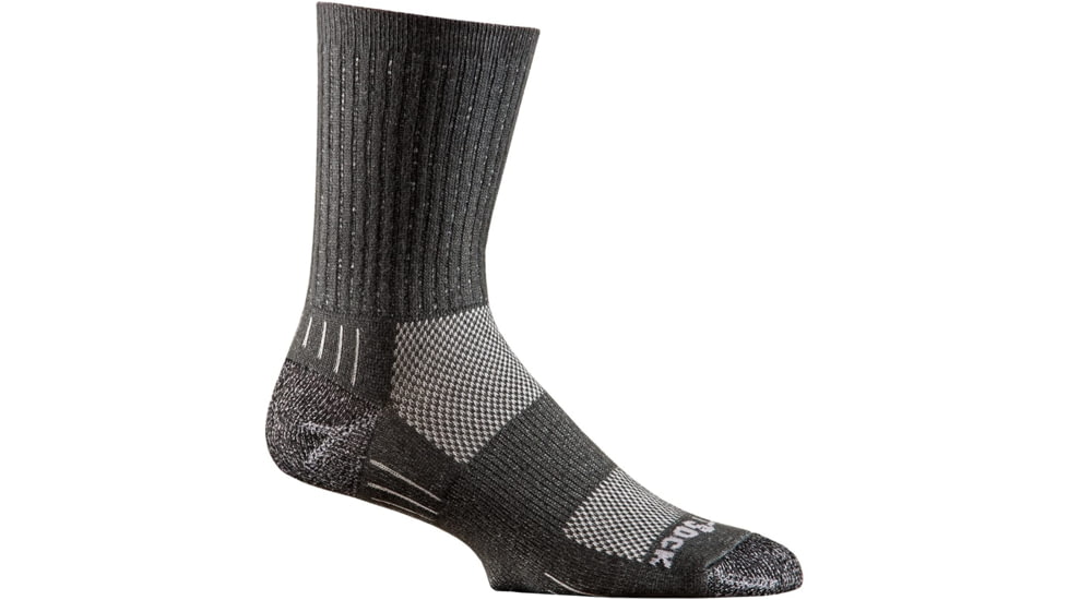 Wrightsock Escape Silver Crew Socks, Steel Grey, Extra Large, 9464.3401