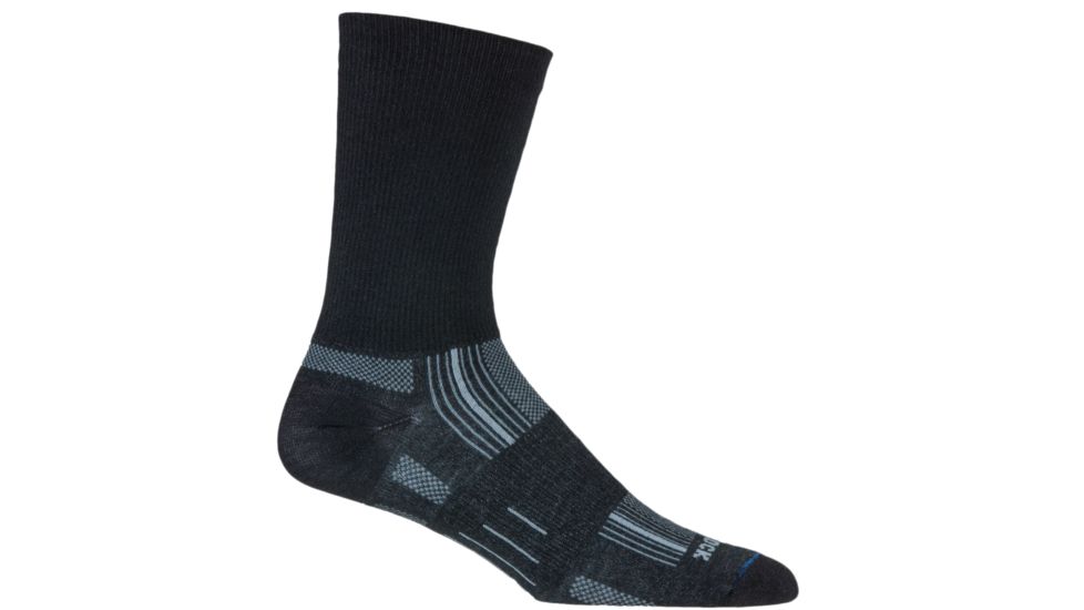 Wrightsock Stride Crew - Mens-Black-Medium