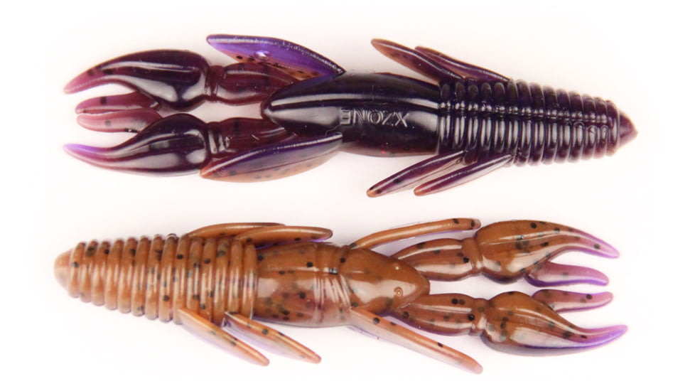 X Zone 3.5in Punisher Punch Craw, Peanut Butter and Jelly, 11317