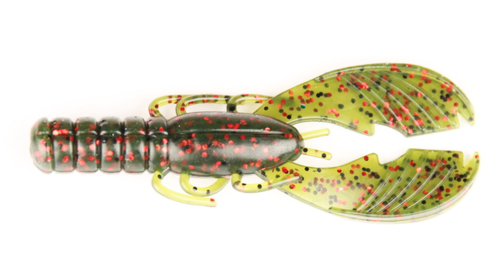 X Zone 4in Muscle Back Craw Watermelon Red Flk, 10130