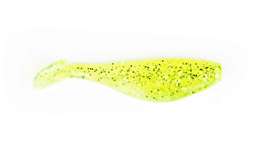 X Zone Super Shad, 308 Chartreuse Shine, 35308