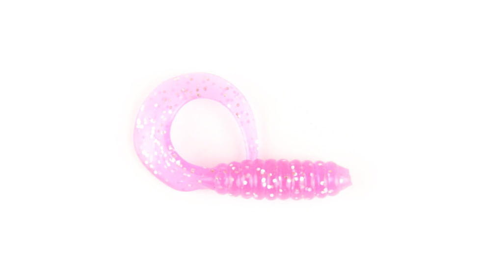 X Zone Swirl Tail Grub 315, Hot Pink Silver MF 24/Pack, 33315