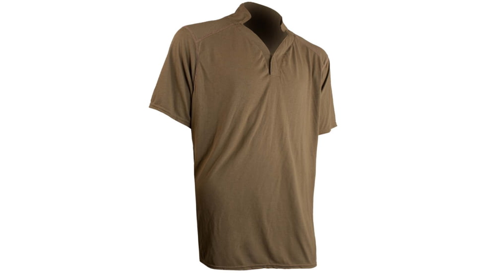 XGO Assaulter Combat Short Sleeve No Pocket Combat Shirt - Mens, Coyote Brown, Extra Large, 1F16RPNP-79-XL