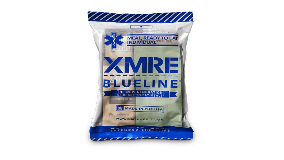XMRE Extended Shelf Life Blue Line MRE for EMS, 12 Meals , 16.70 lbs, XMREBL12H