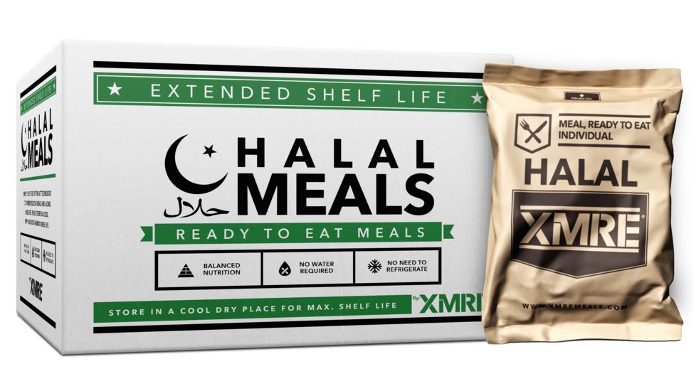 XMRE Halal 1000, Case Of 12 MREs, HM1000H