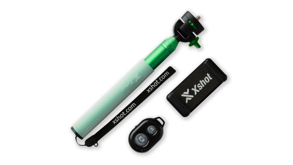 Xshot Deluxe Selfie Kit with Remote-Green