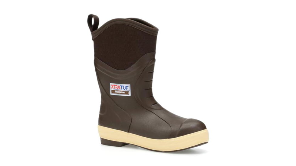 USED Xtratuf 12in Neoprene Insulated Elite Legacy Fishing Boots - Men's, Copper/Tan, 13, 22612-CTM-130, EDEMO1